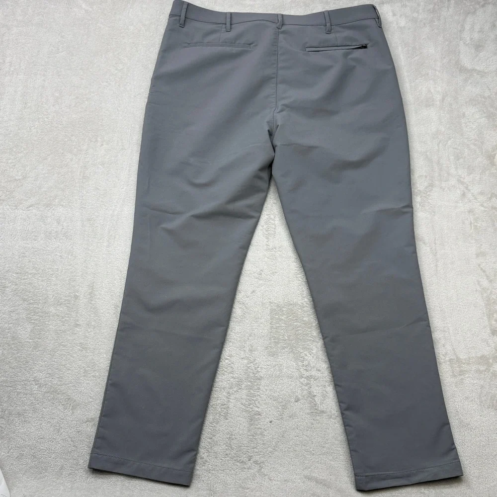 Banana Republic Core Temp Chino Pants Mens 40x30 Gray Tech Performance Trouser‎